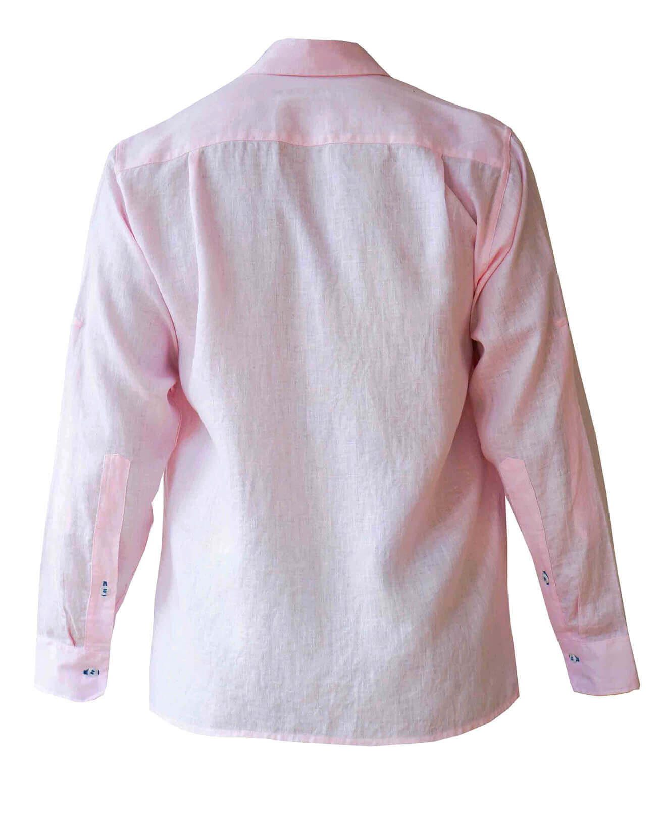 MARBELLA Linen Shirt - Pink/Lilac - CRASQI