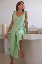 GRANADINA Linen Jumper - Apple Green - CRASQI