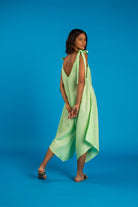 GRANADINA Linen Jumper - Apple Green - CRASQI