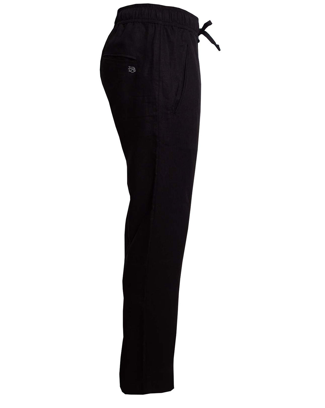 SARDINIA Linen Pant - Black - CRASQI